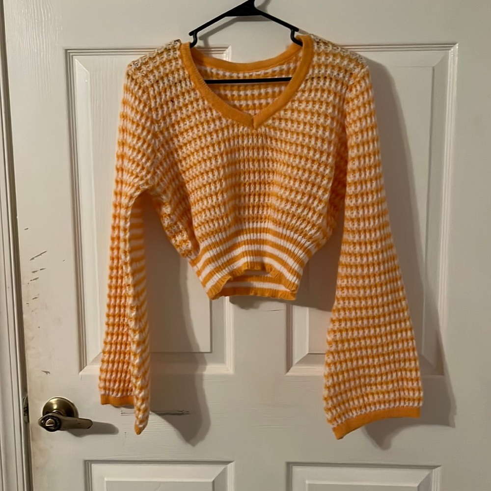 Orange ROMWE sweater size small